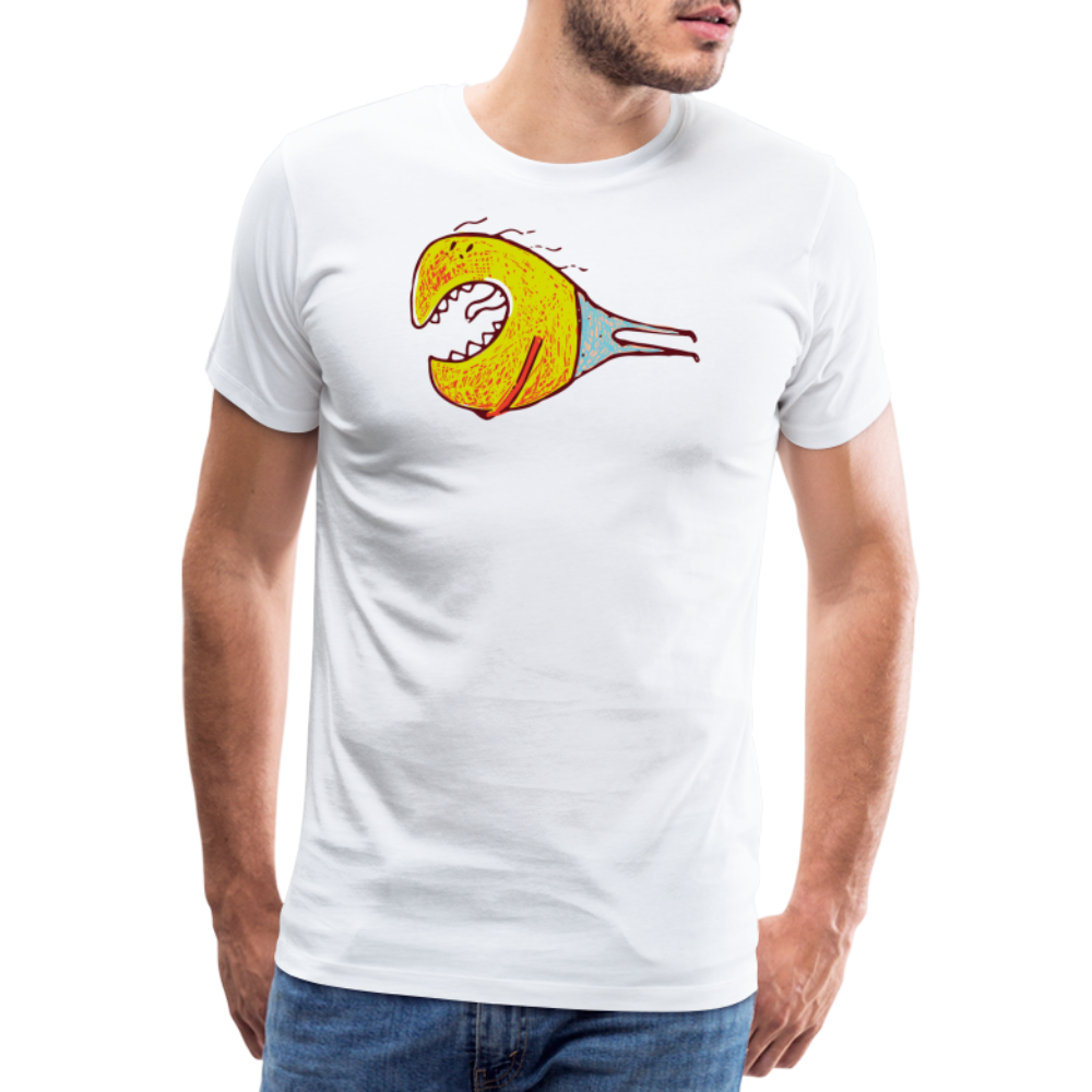 Monster Fisch - weiß