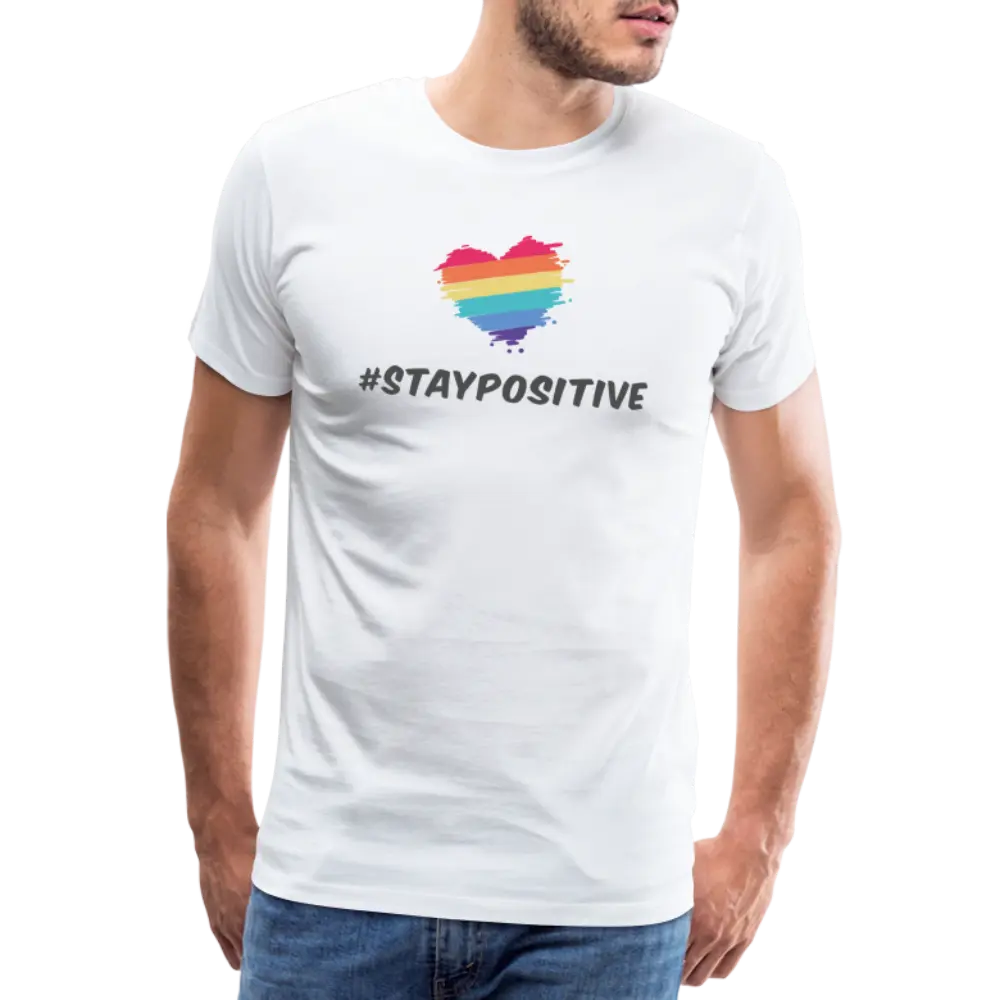 stay positive - weiß