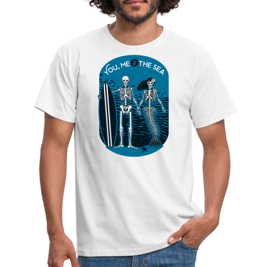 Du ich und das Meer - weiß