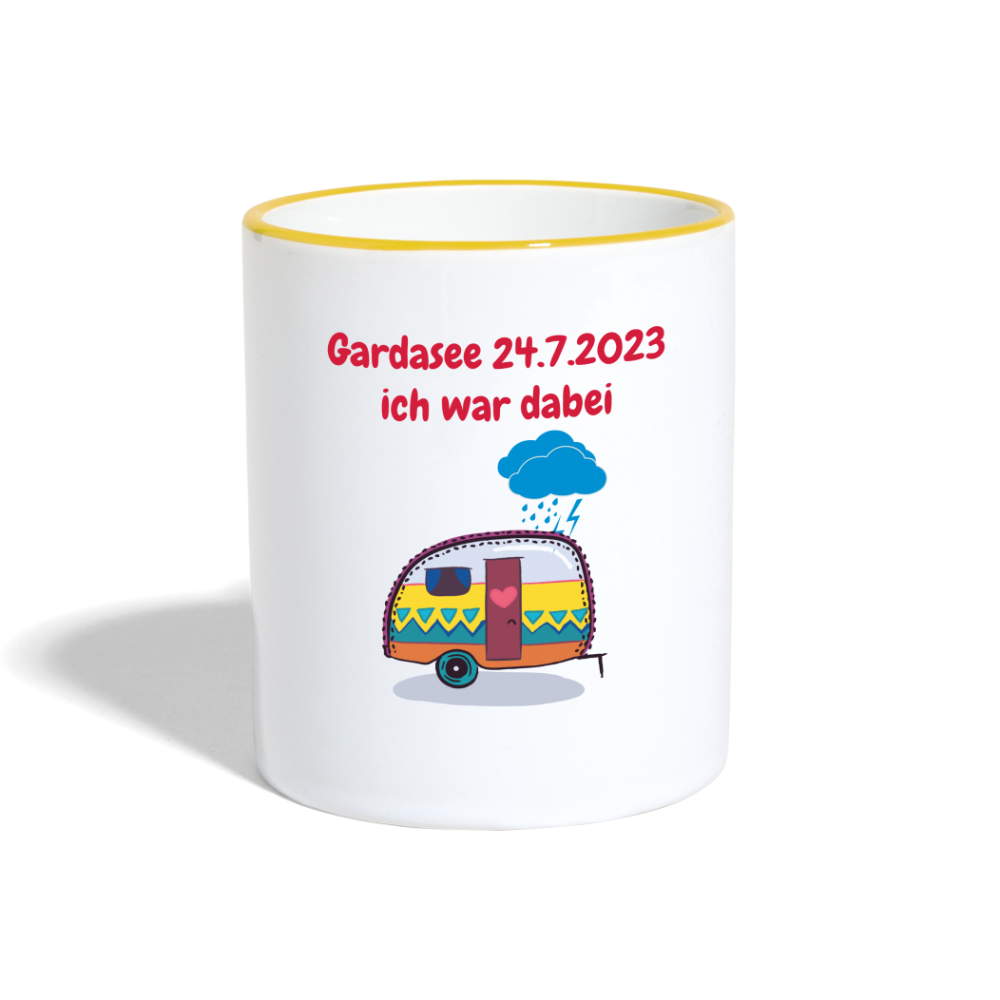 Gardasee 24.7.2023 ich war dabei Wohnwagen - Weiß/Gelb