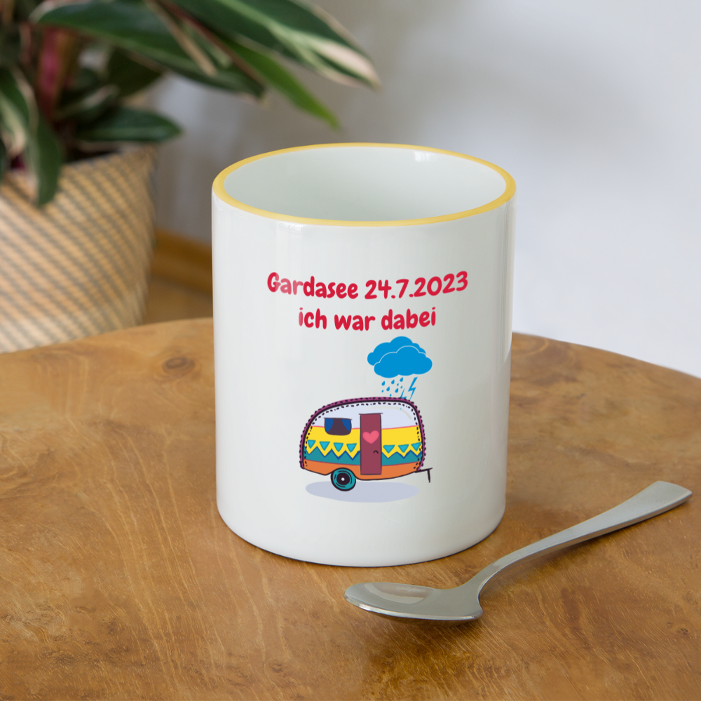 Gardasee 24.7.2023 ich war dabei Wohnwagen - Weiß/Gelb