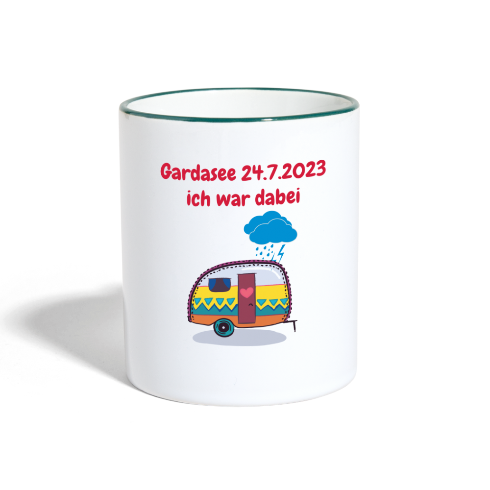 Gardasee 24.7.2023 ich war dabei Wohnwagen - Weiß/Dunkelgrün