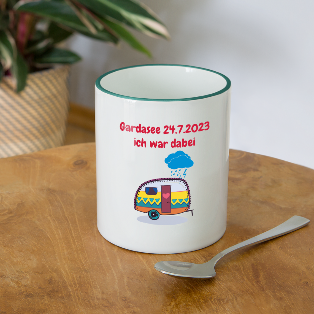 Gardasee 24.7.2023 ich war dabei Wohnwagen - Weiß/Dunkelgrün