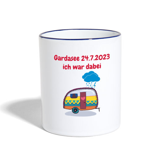 Gardasee 24.7.2023 ich war dabei Wohnwagen - Weiß/Kobaltblau