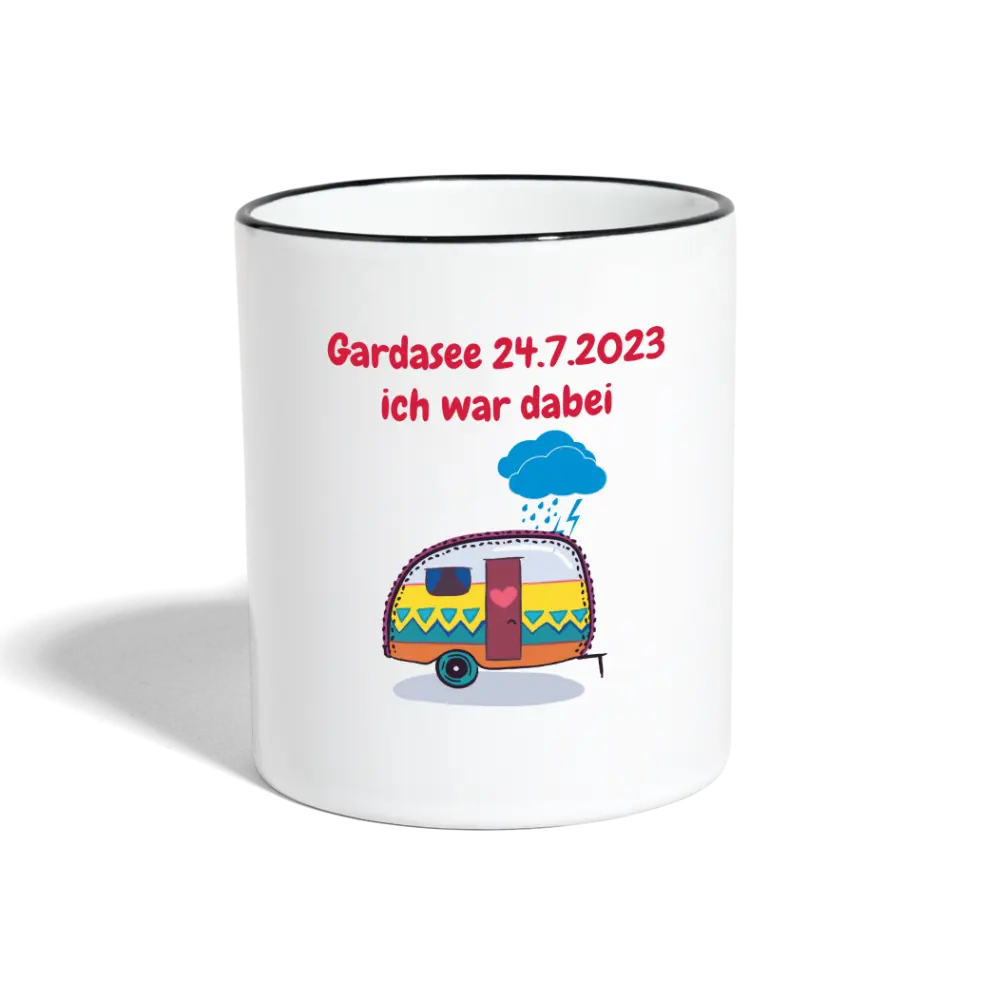 Gardasee 24.7.2023 ich war dabei Wohnwagen - Weiß/Schwarz