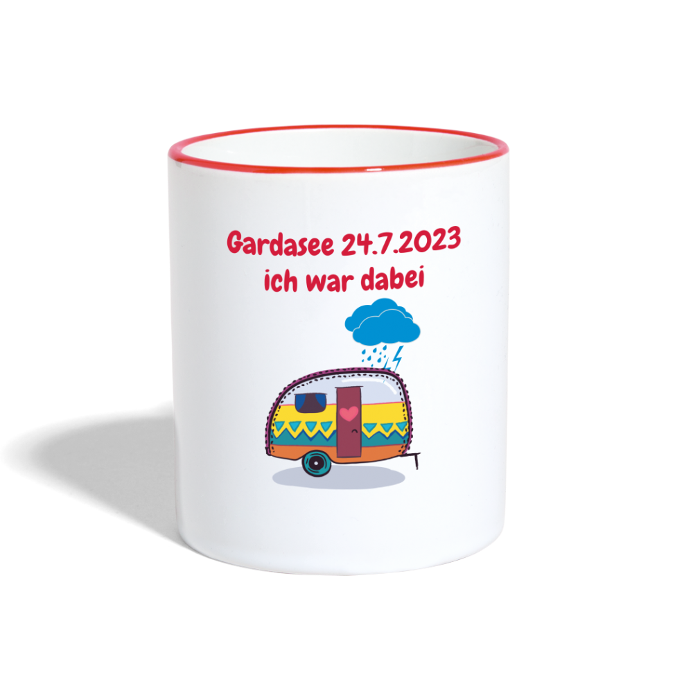 Gardasee 24.7.2023 ich war dabei Wohnwagen - Weiß/Rot