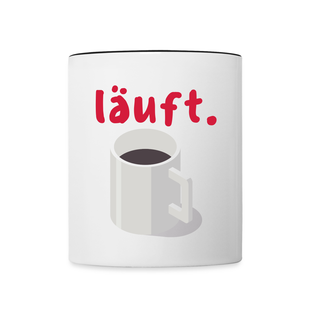 Kaffee läuft - Weiß/Schwarz