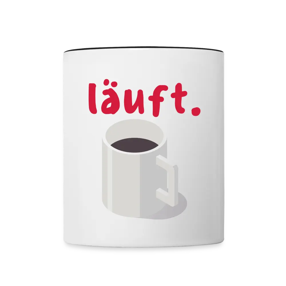 Kaffee läuft - Weiß/Schwarz