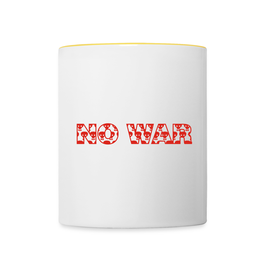 No War - Weiß/Gelb