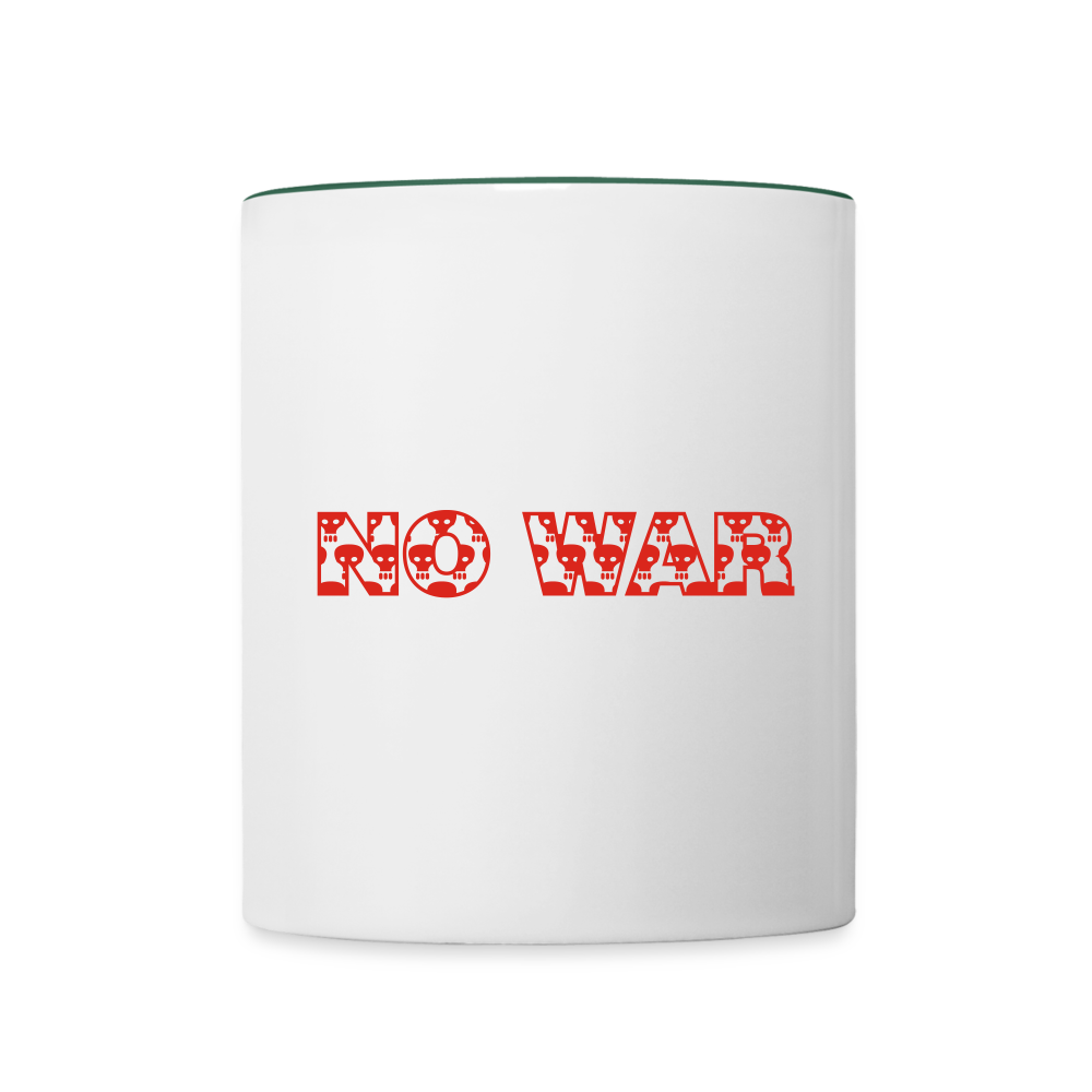 No War - Weiß/Dunkelgrün