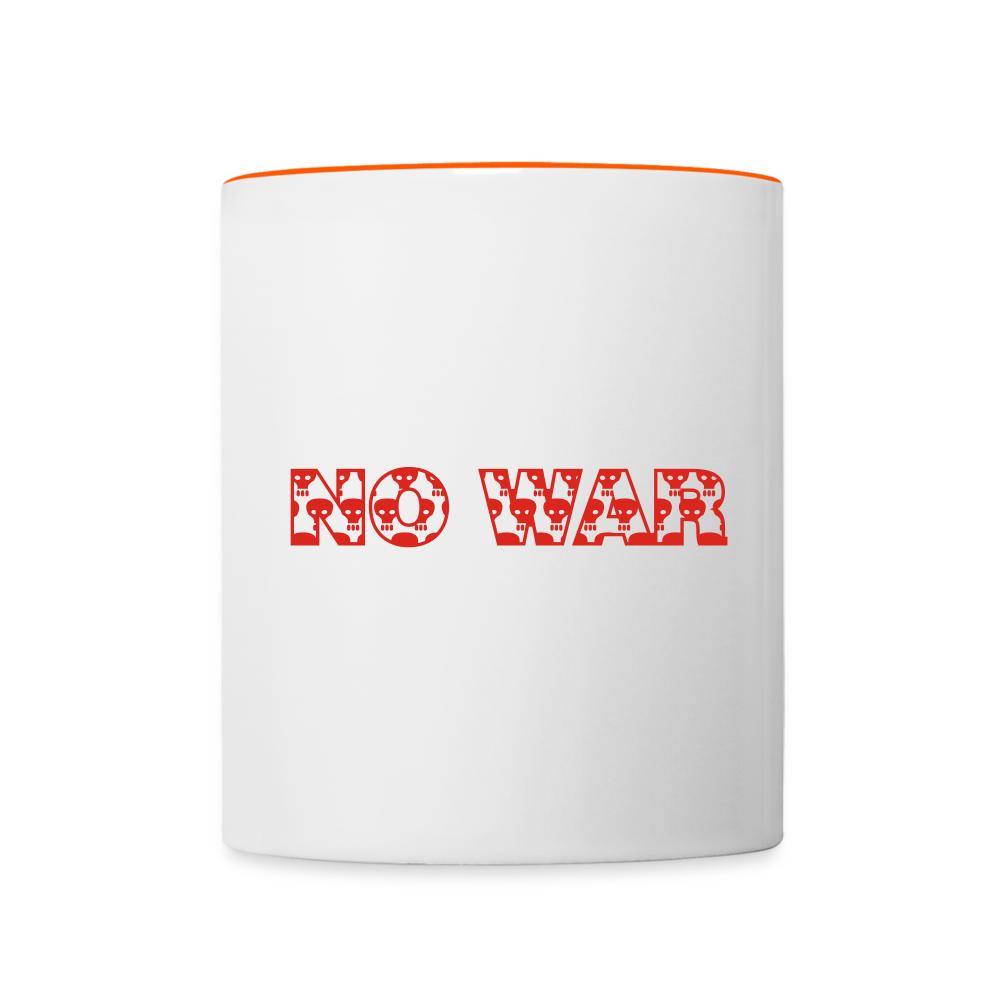No War - Weiß/Orange