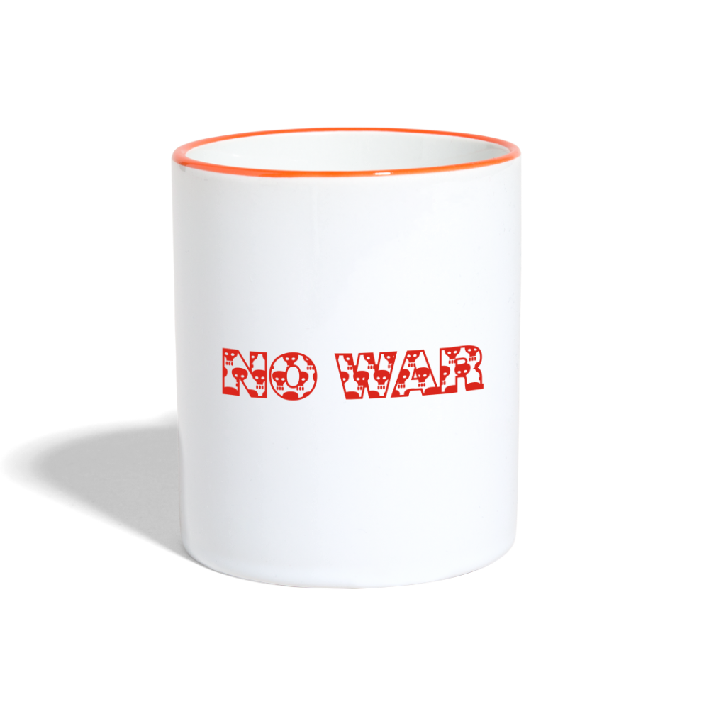No War - Weiß/Orange
