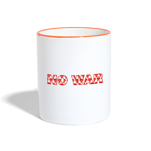 No War - Weiß/Orange