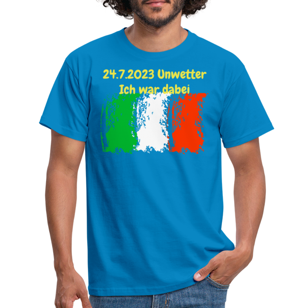 Italien 24.7.2023 Unwetter Ich war dabei - Royalblau