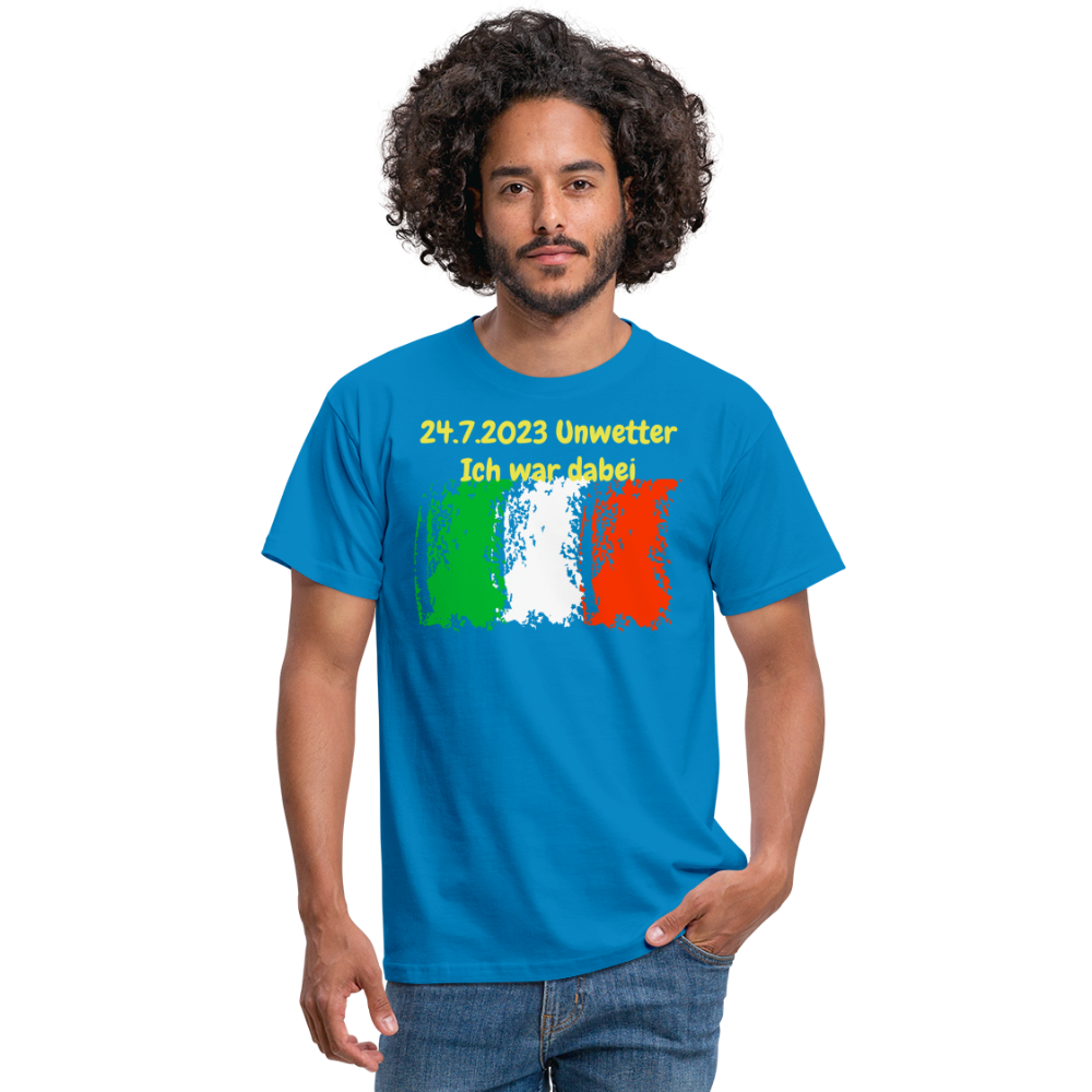 Italien 24.7.2023 Unwetter Ich war dabei - Royalblau