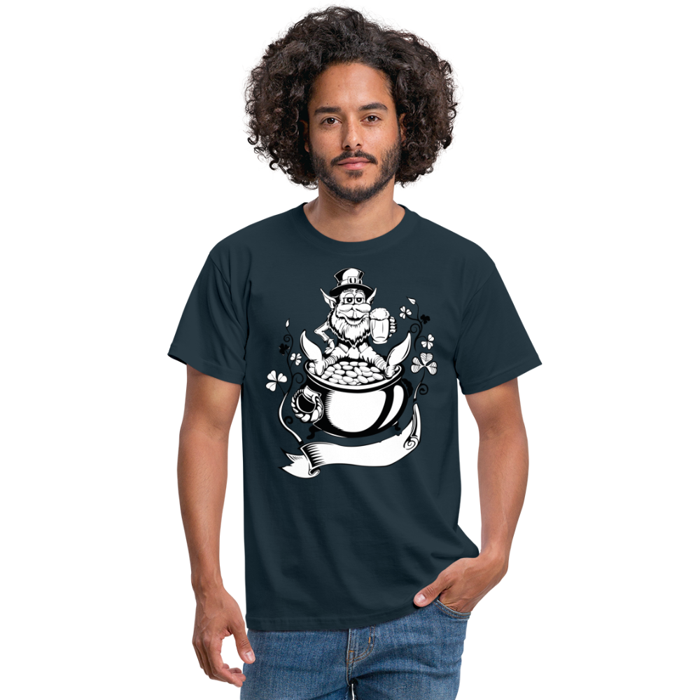 Kobold mit Topf voll Gold - Navy