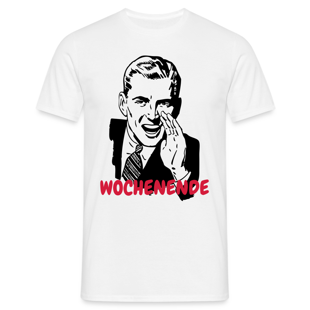Retro-Mann Wochenende - weiß
