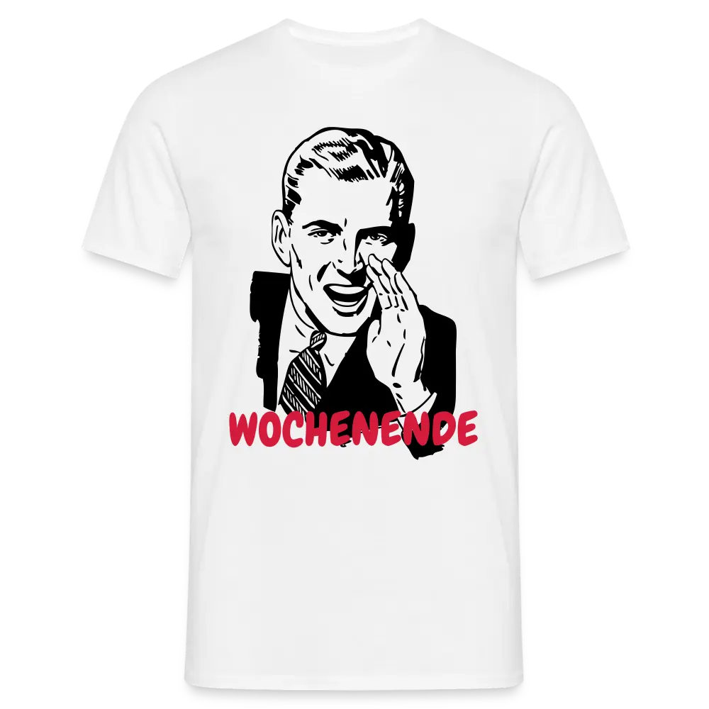 Retro-Mann Wochenende - weiß