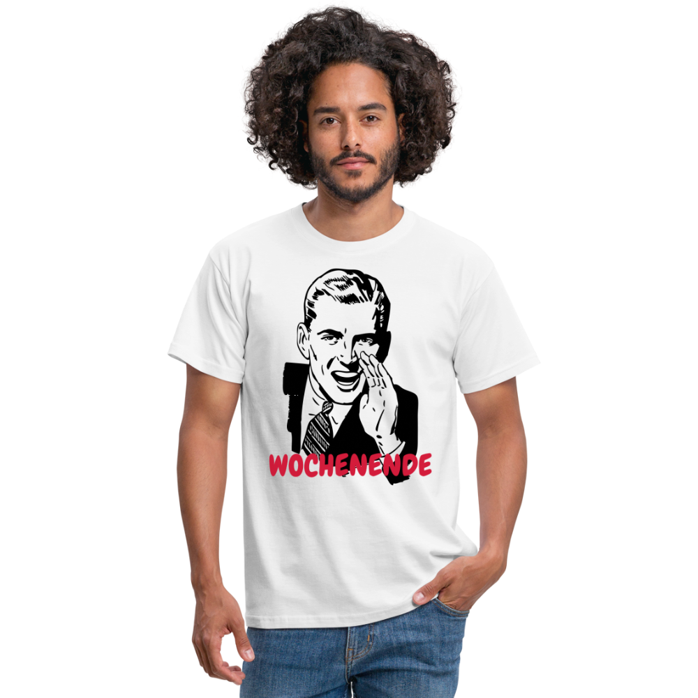 Retro-Mann Wochenende - weiß