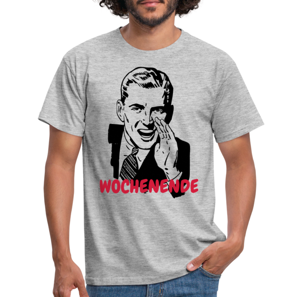 Retro-Mann Wochenende - Grau meliert