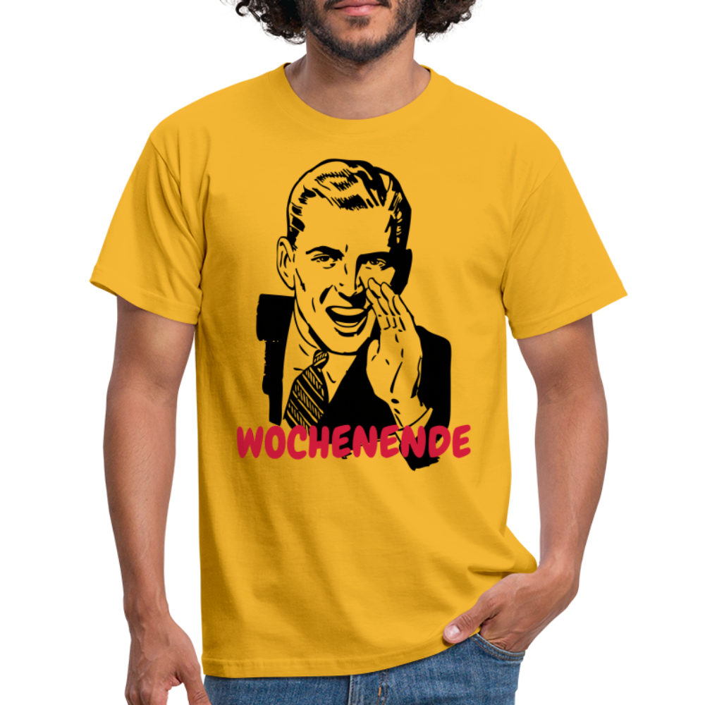 Retro-Mann Wochenende - Gelb