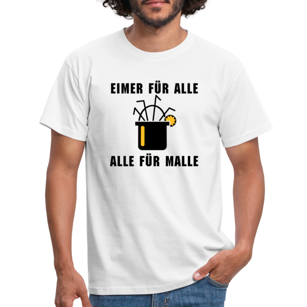 Eimer für alle Alle für Malle - weiß