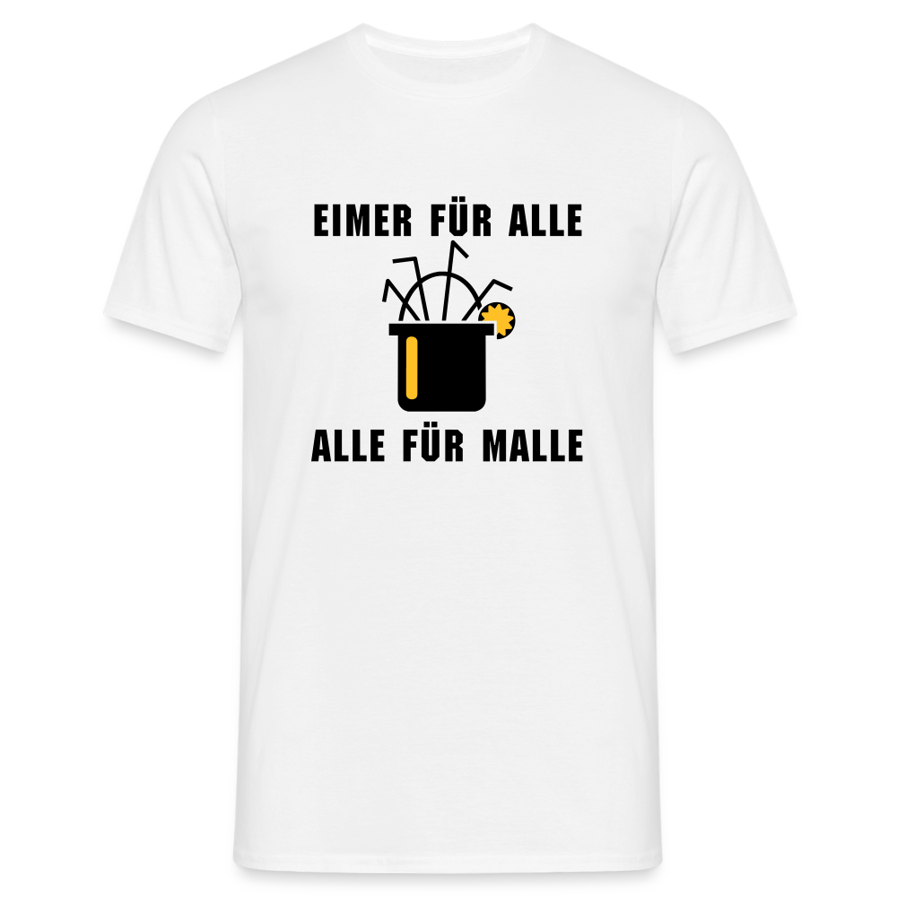 Eimer für alle Alle für Malle - weiß