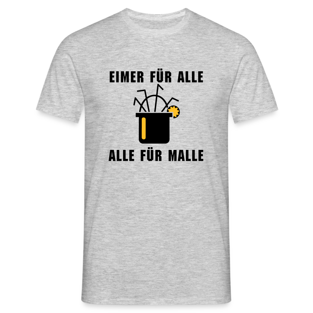 Eimer für alle Alle für Malle - Grau meliert