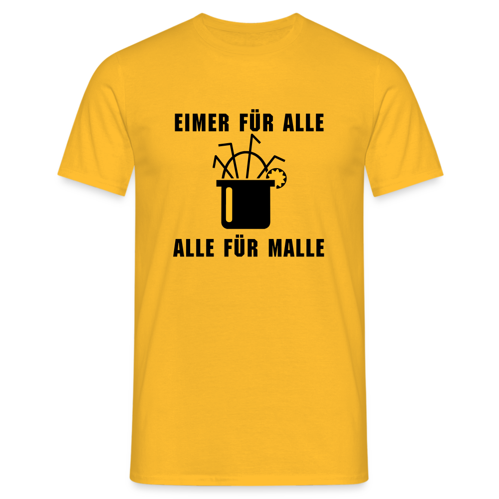 Eimer für alle Alle für Malle - Gelb
