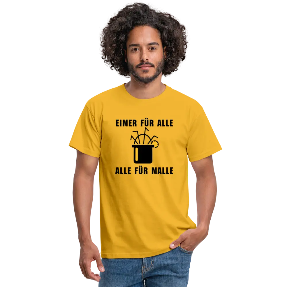 Eimer für alle Alle für Malle - Gelb