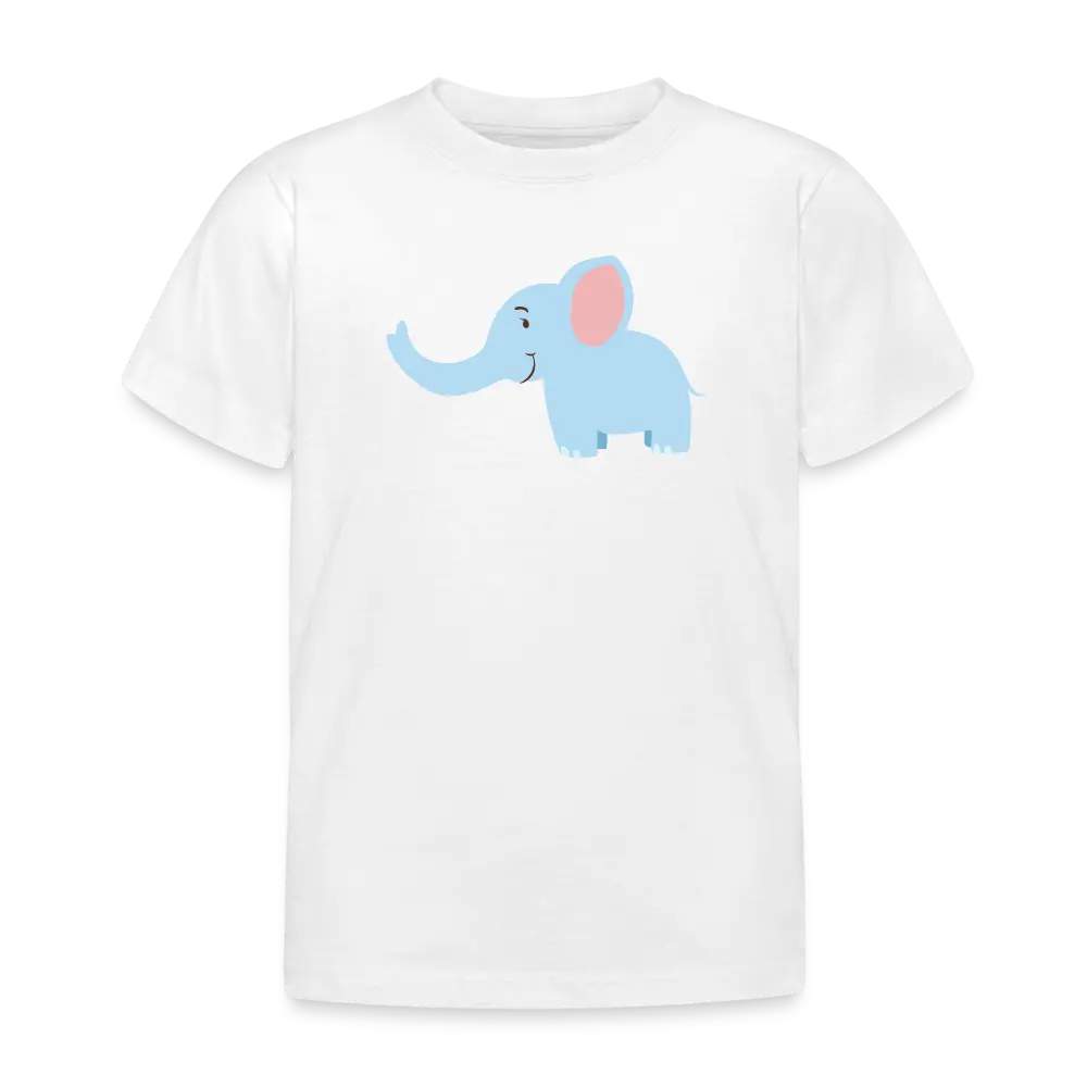 Kinder T-Shirt Baby Elefant - weiß