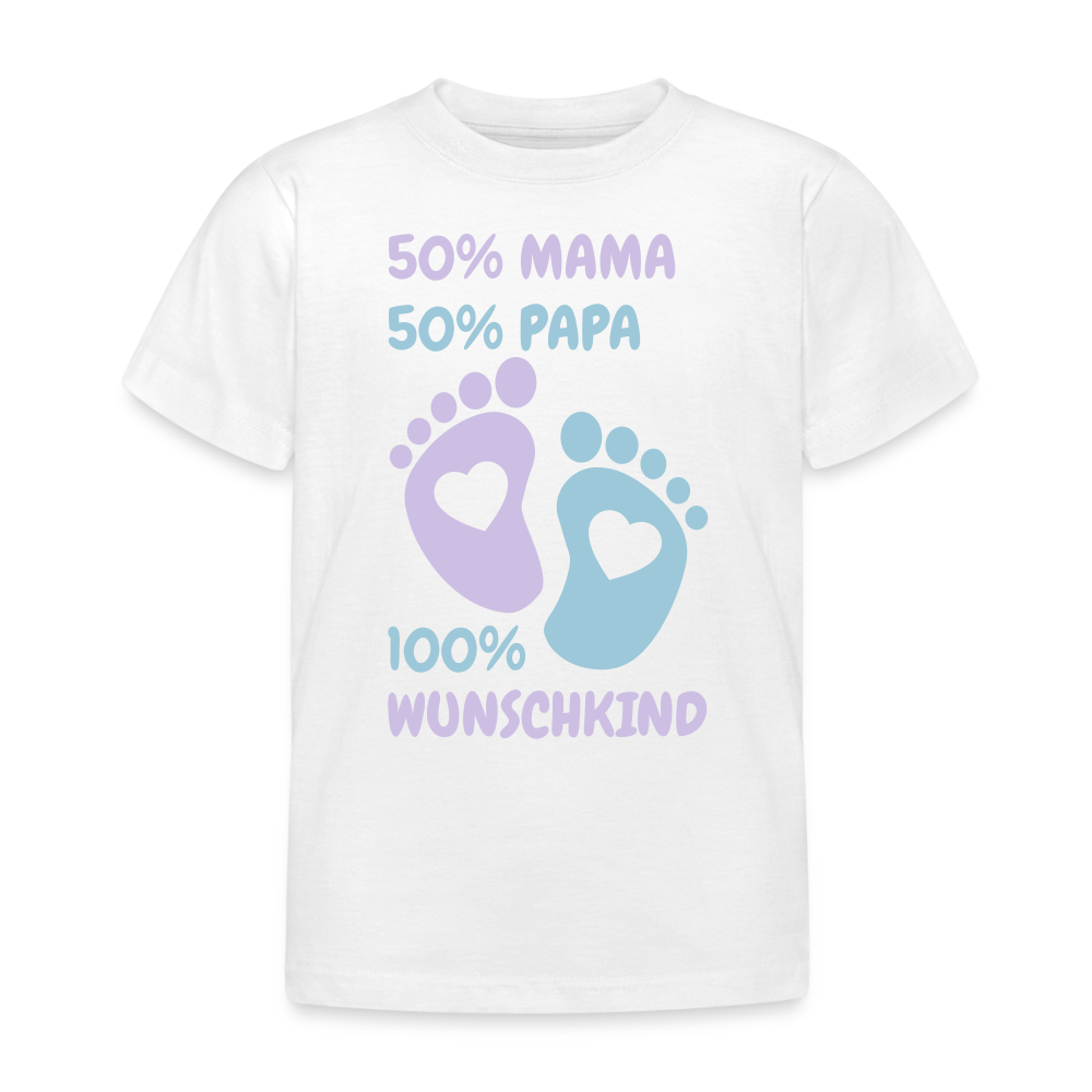 Kinder T-Shirt wunschkind2 - weiß
