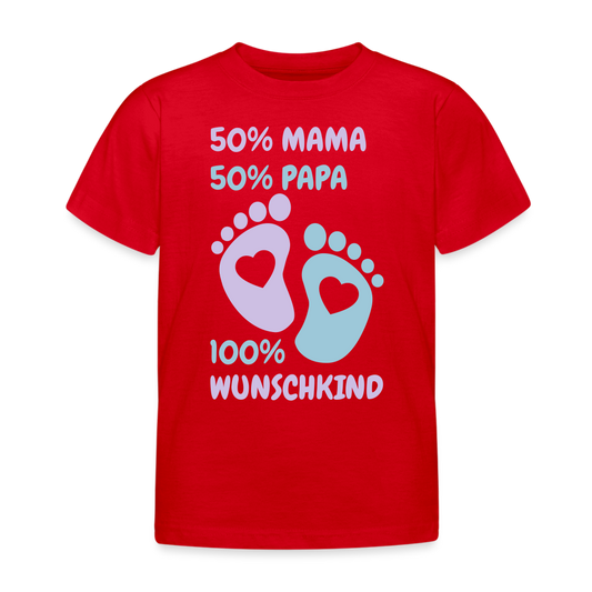 Kinder T-Shirt wunschkind2 - Rot