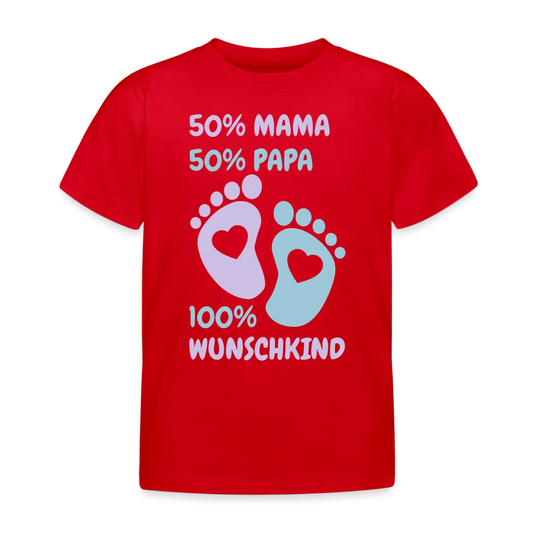 Kinder T-Shirt wunschkind2 - Rot
