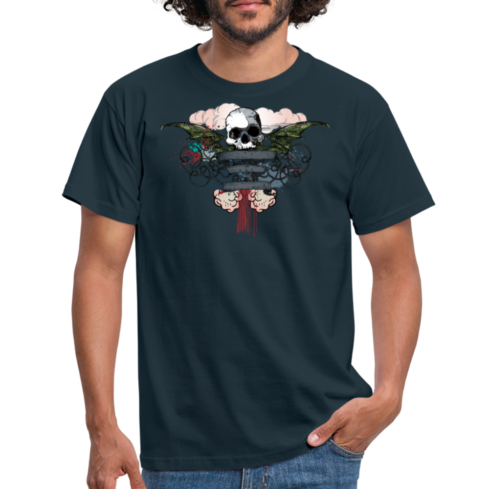 Schädel Banderole - Navy