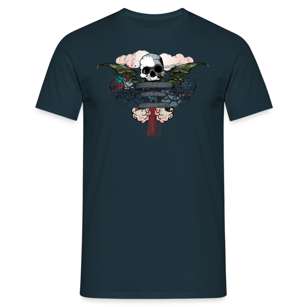 Schädel Banderole - Navy
