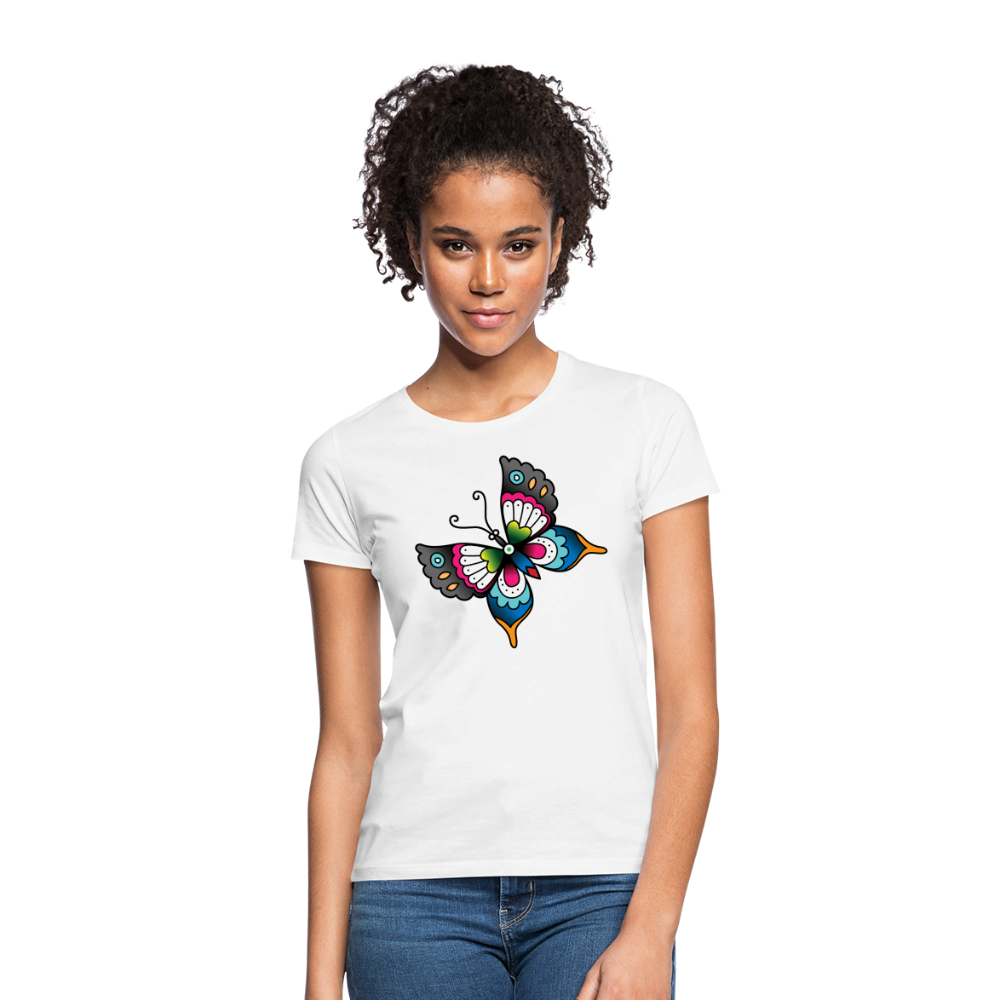 Schmetterling Tattoo - weiß