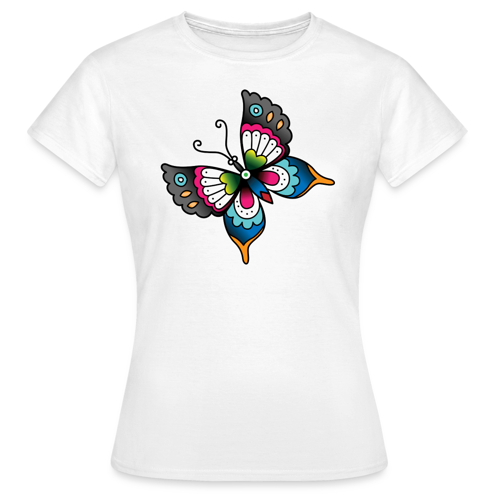 Schmetterling Tattoo - weiß