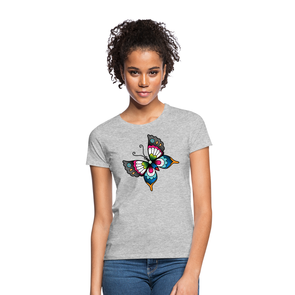 Schmetterling Tattoo - Grau meliert