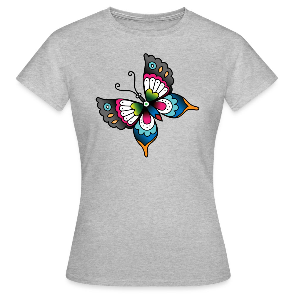 Schmetterling Tattoo - Grau meliert