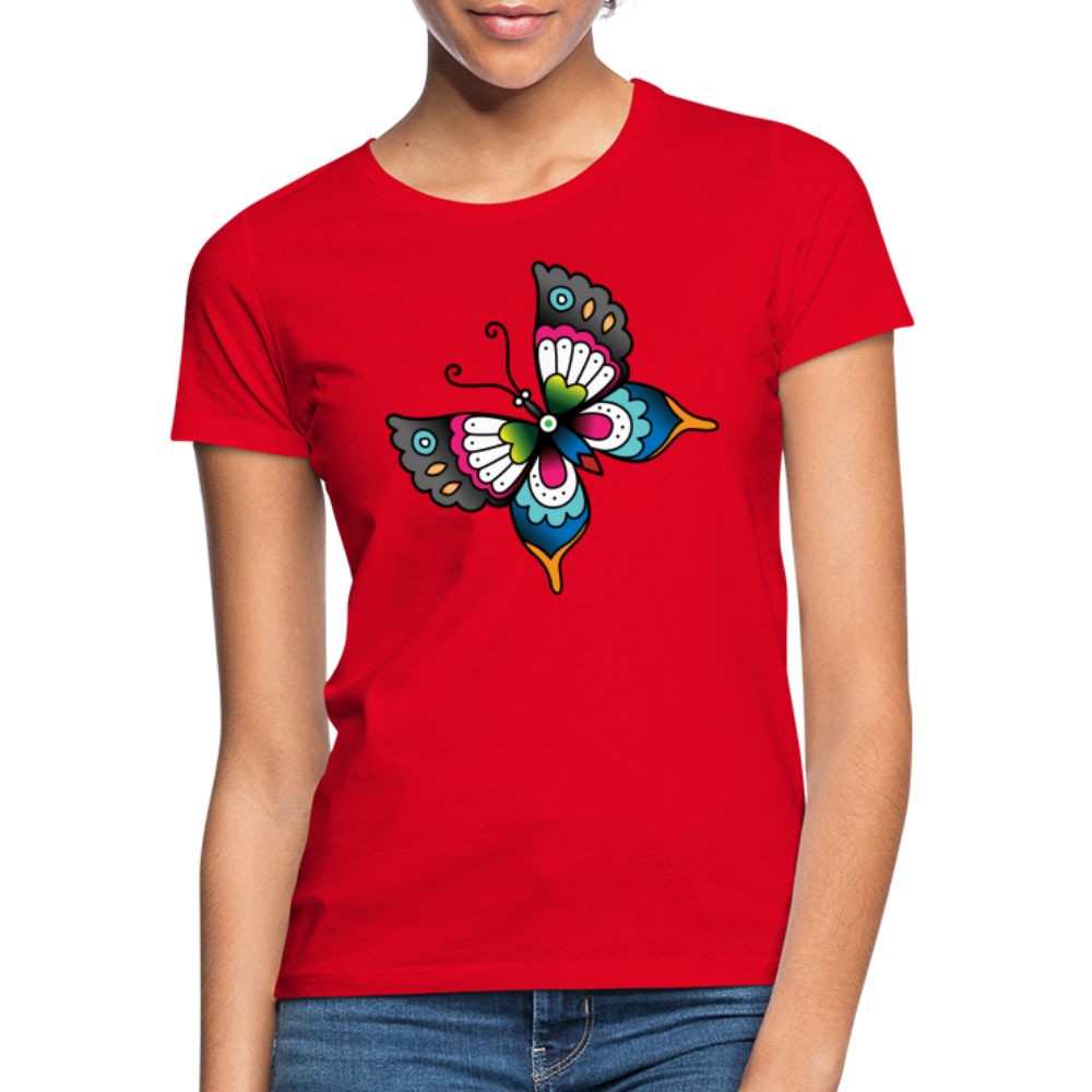 Schmetterling Tattoo - Rot