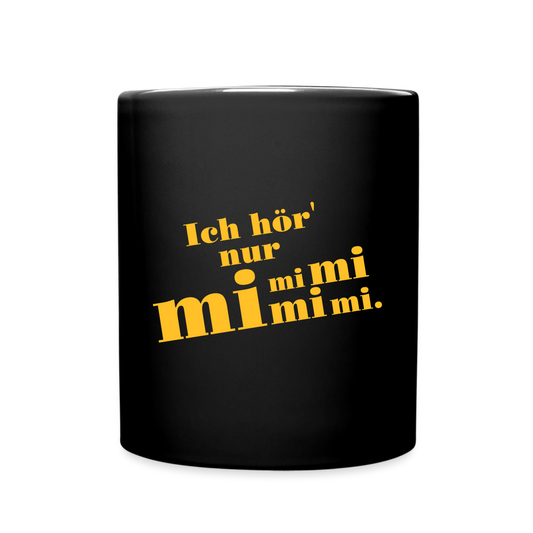 Kaffeebecher mi mi mi mi - Schwarz