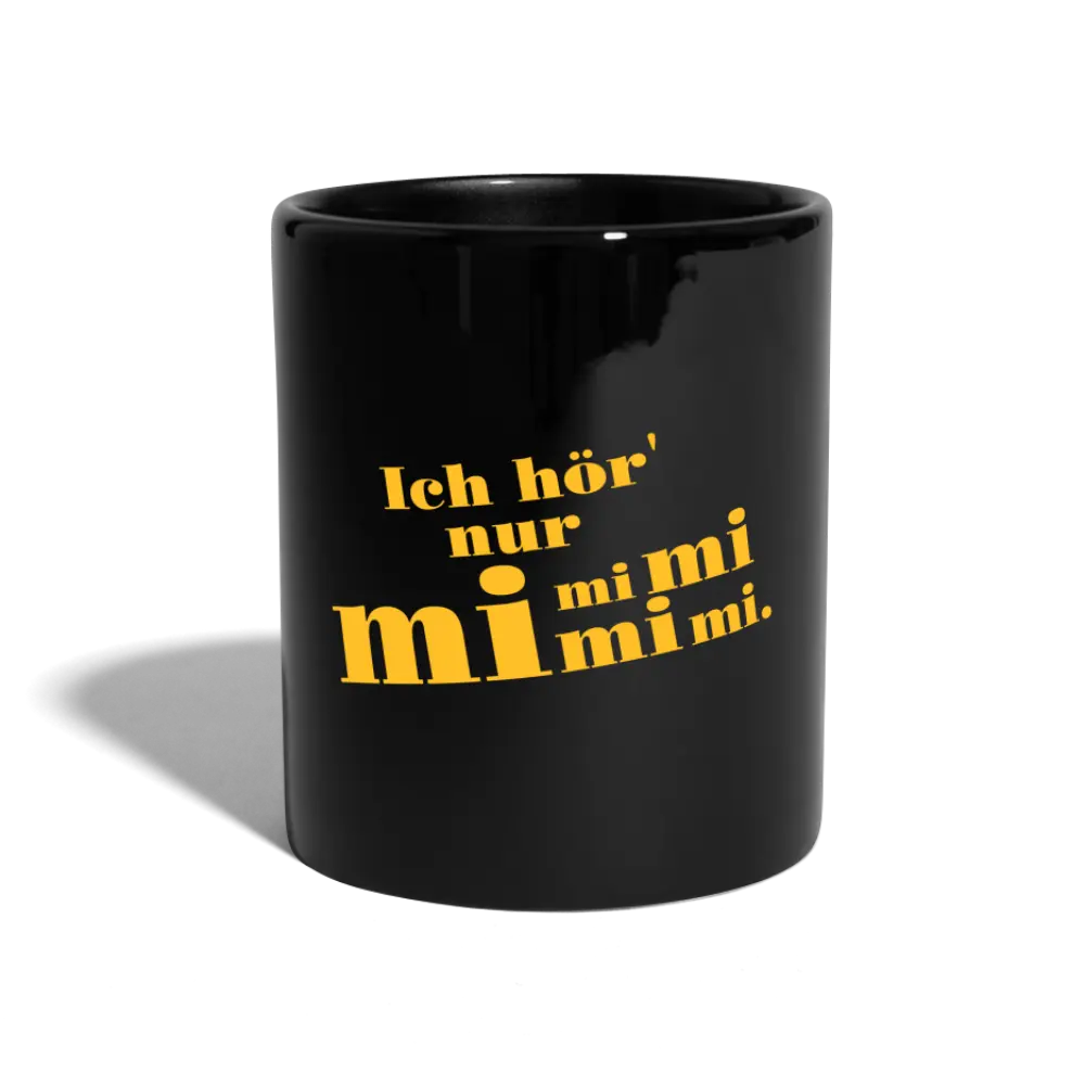 Kaffeebecher mi mi mi mi - Schwarz