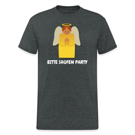 BITTE SAUFEN PARTY - Dunkelgrau meliert