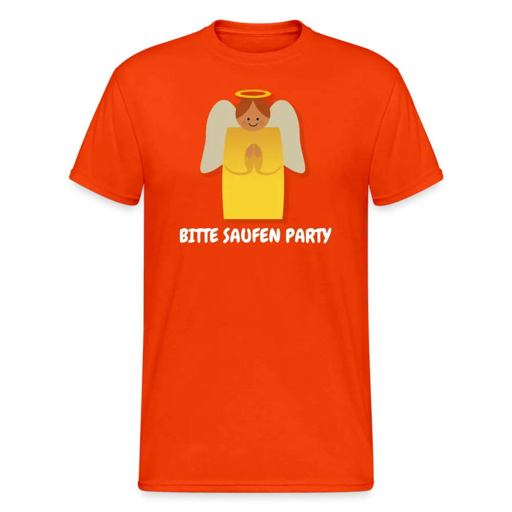 BITTE SAUFEN PARTY - kräftig Orange