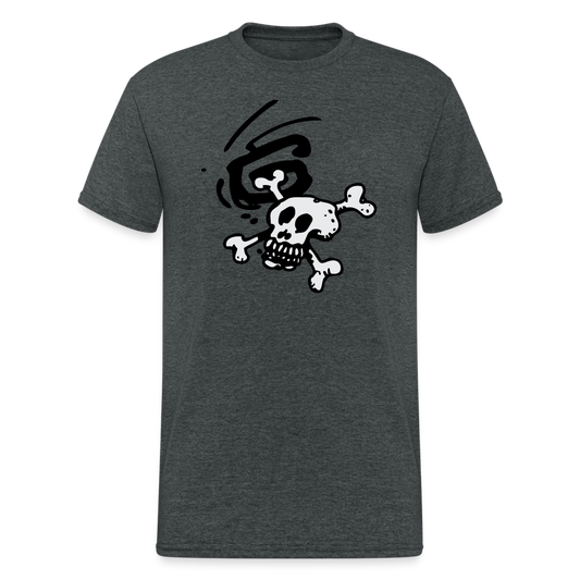 Schädel - Dunkelgrau meliert