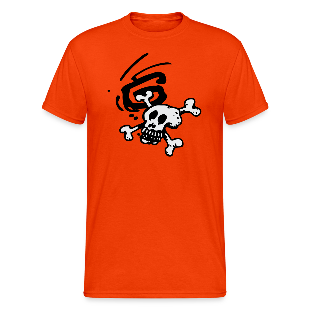 Schädel - kräftig Orange