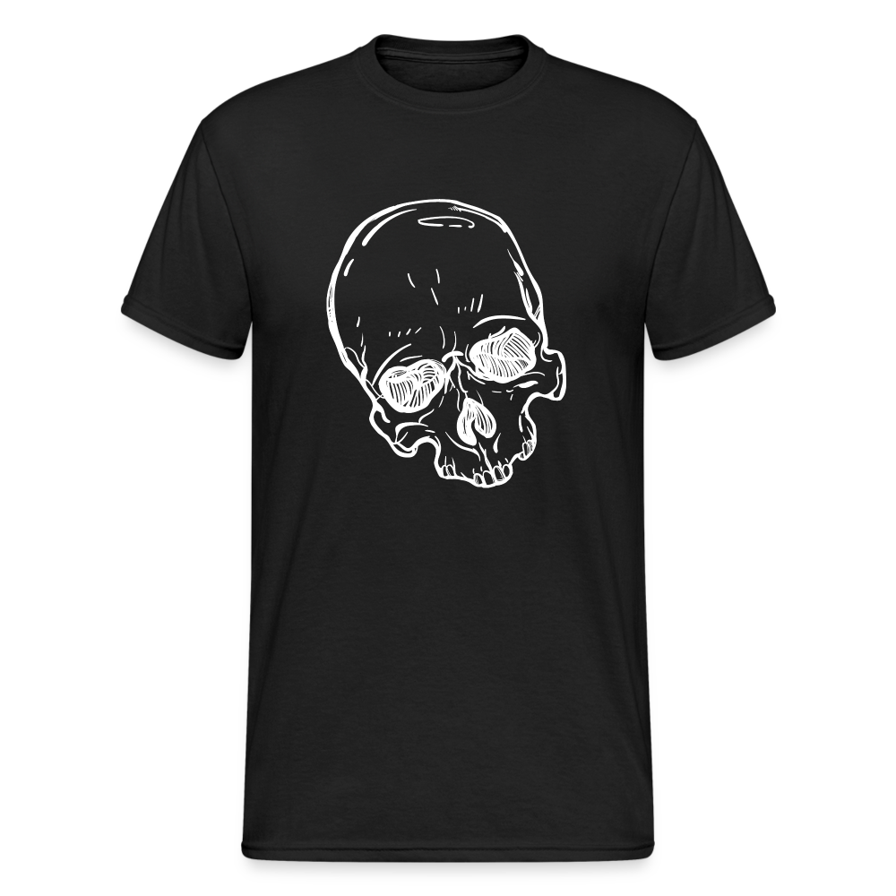 Skull white - Schwarz