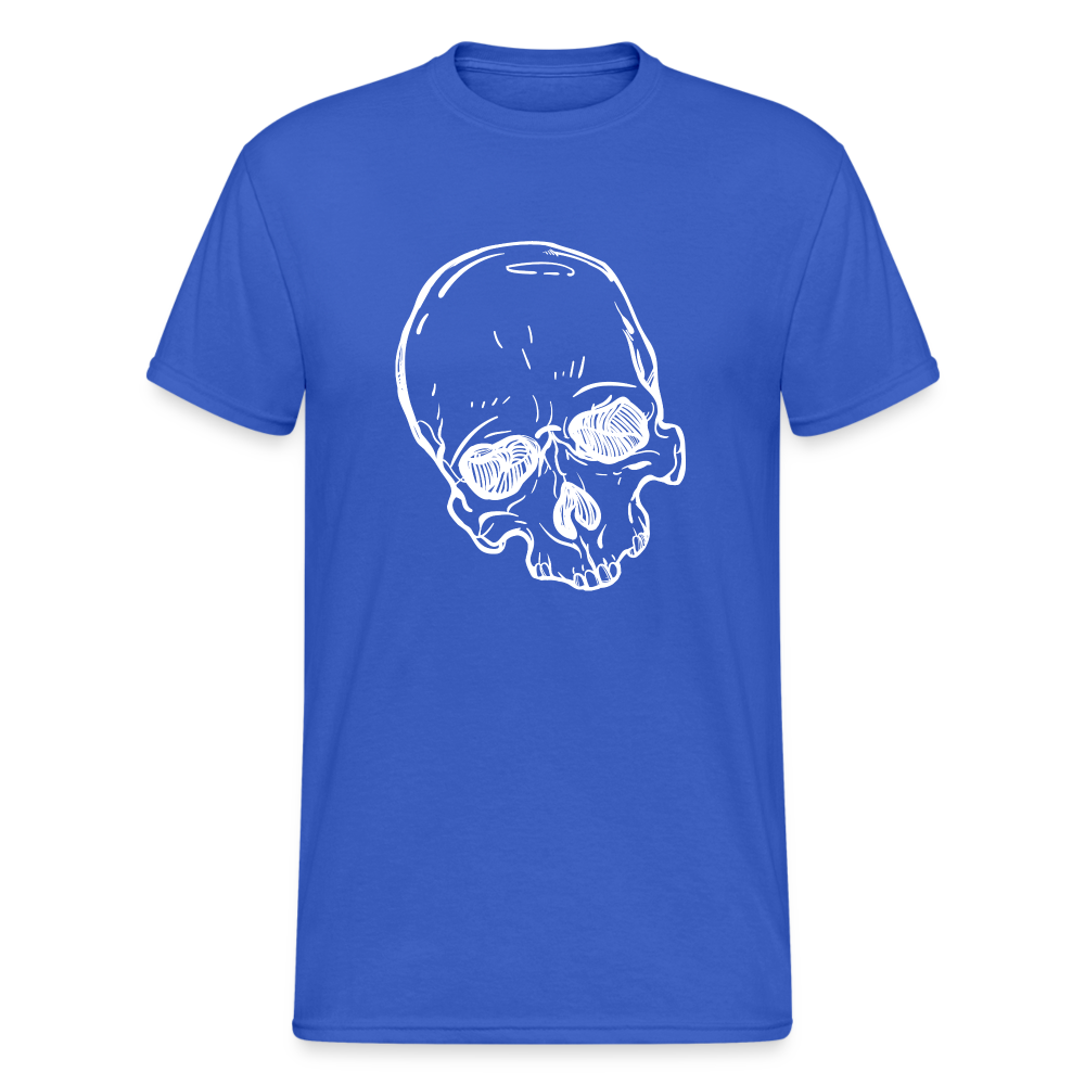 Skull white - Königsblau