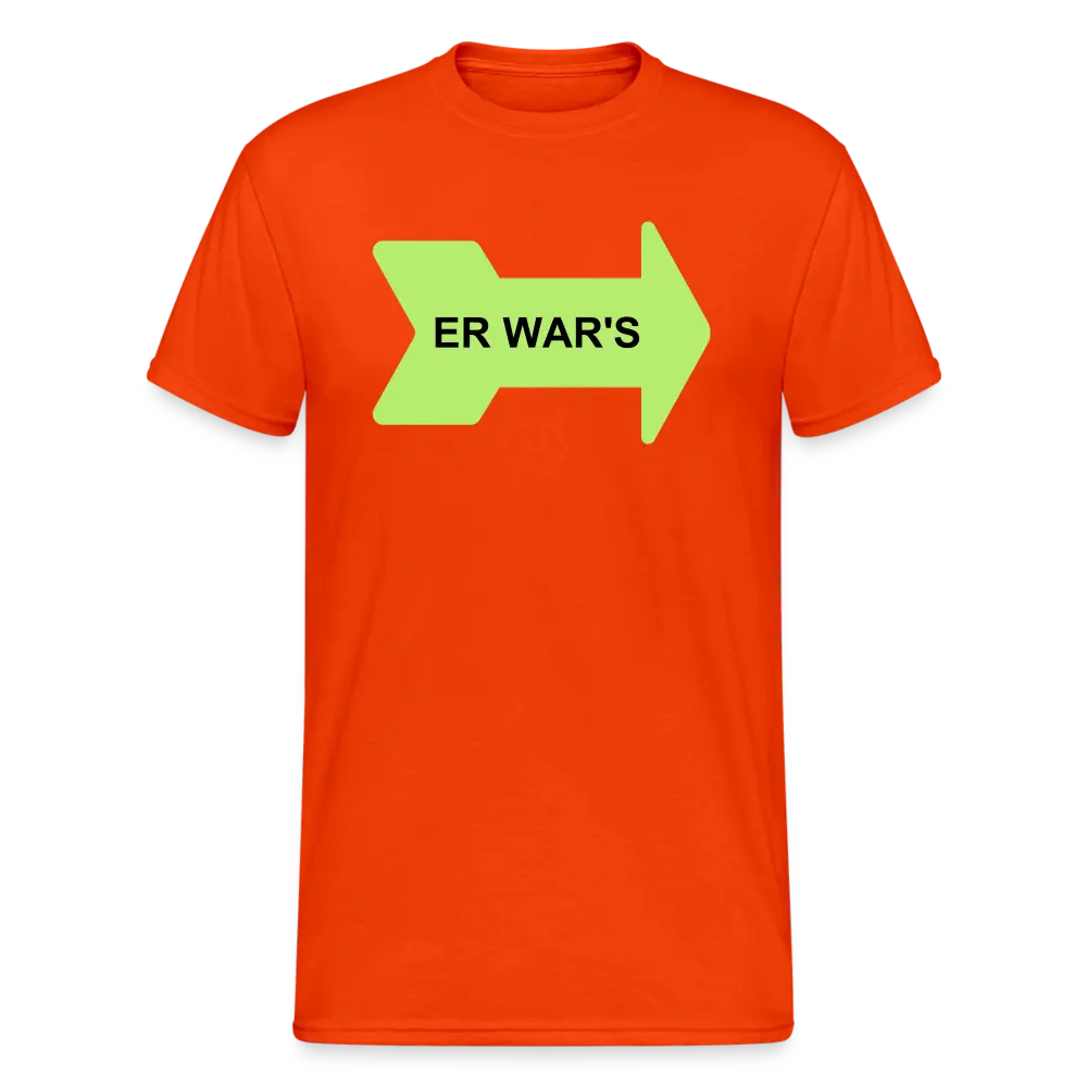 ER WAR'S - kräftig Orange